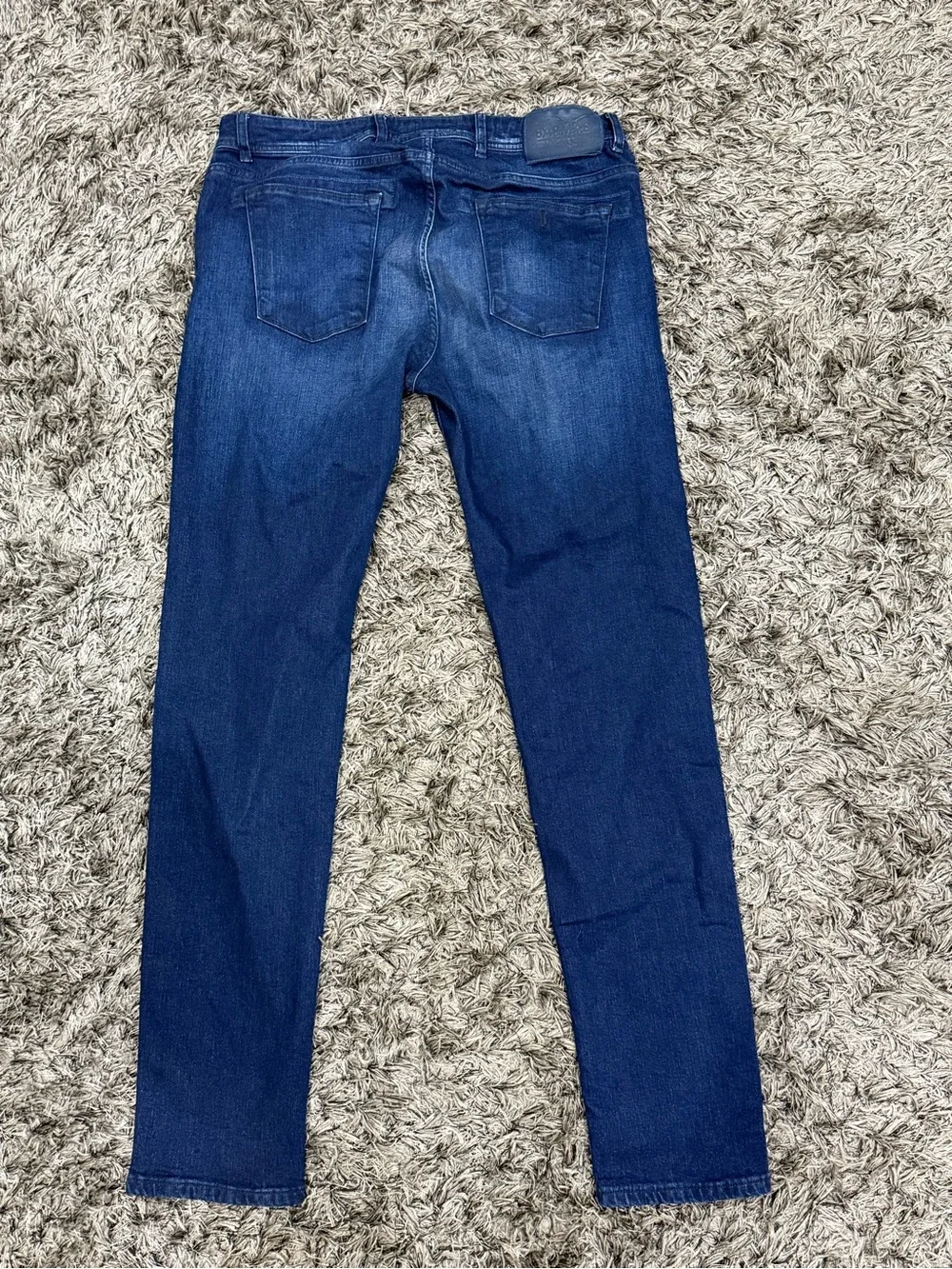 Barmas Denim Jeans Size 38x32 Dean Light Blue Fade Cotton Blend Made in Italy